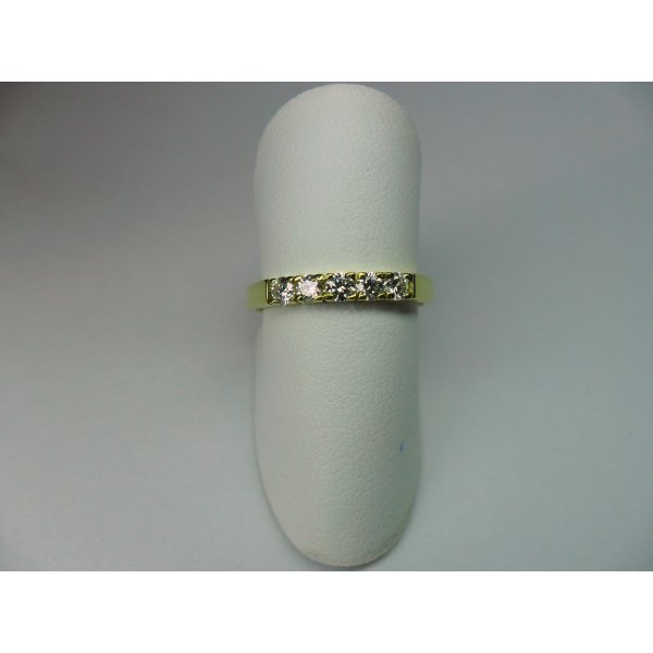 Row Ring Extra Thick 5st. Yellow Gold